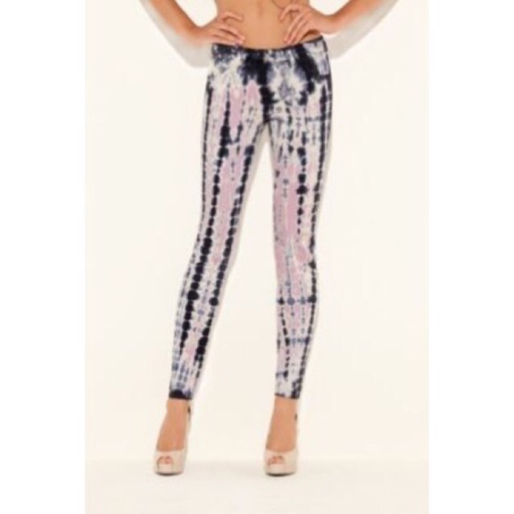Tie dye guess jeans
